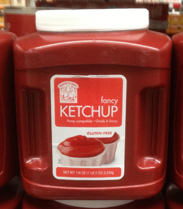 A jug of fancy ketchup