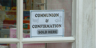 Communion and Confirmation Sold Here