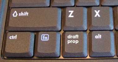 Draft proposal button on computer keyboard