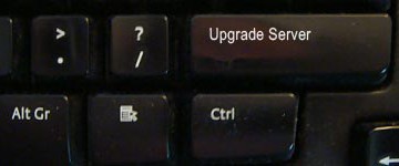 Upgrade server button