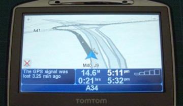 A GPS map device