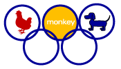 A chickenmonkeydog Olympics