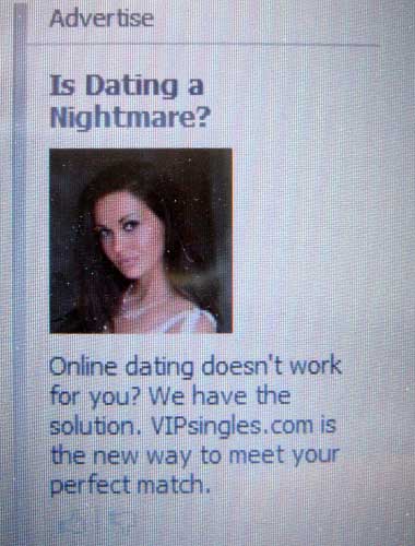 advert on Facebook for online dating