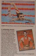 Blurb in USA Today about Michael Phelps