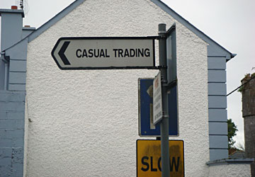 Sign for casual trading