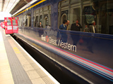 A British train in Paddington Station