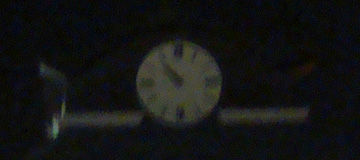 Station clock with wrong time