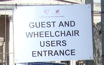 Guest and Wheelchair Users Entrance