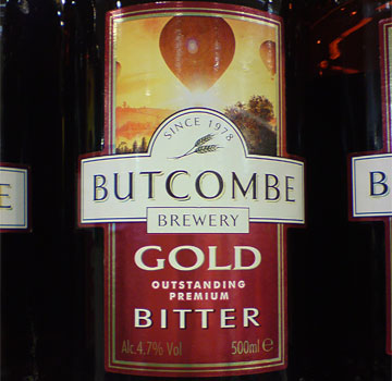 Bottle of Butcombe ale