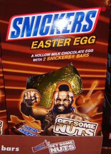 Snicker's Easter Egg featuring Mr. T