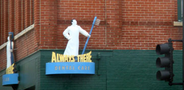 Always there dental care sign