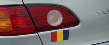 sticker of the flag of Chad