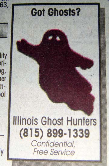 Ghost Hunters advertisement