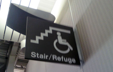 Stair/Refuge sign
