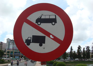 Traffic sign in Vietnam