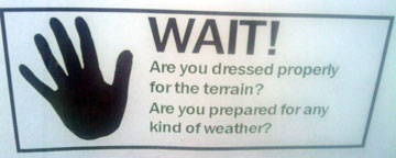 Weather-related clothing warning