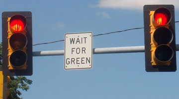 Wait for Green sign