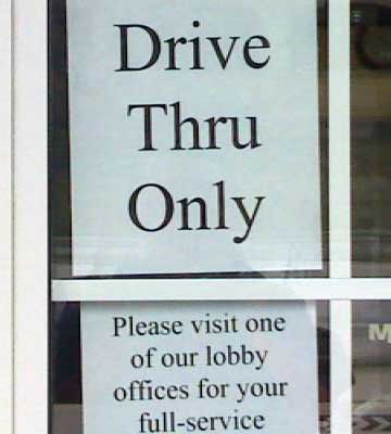 Drive thru only