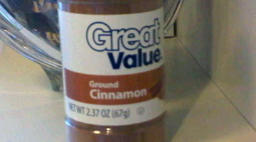 Jar of cinnamon
