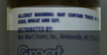 Warning label on jar of cinnamon