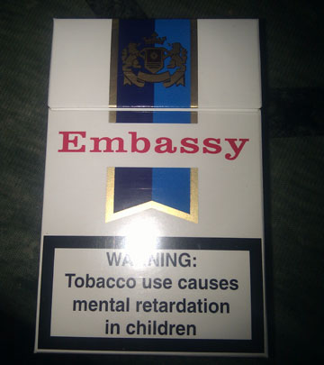 Tobacco use causes mental retardation in children