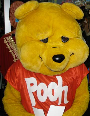 Winnie the Pooh grimacing