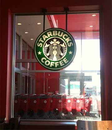 Starbucks within a Target