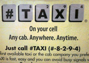 Taxi ad