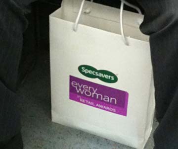 Spec Savers bag with Every Woman on the side