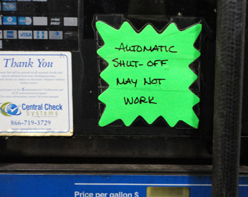 Automatic shut off may not work