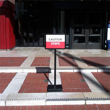 Caution Steps sign