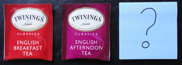English breakfast tea and English afternoon tea