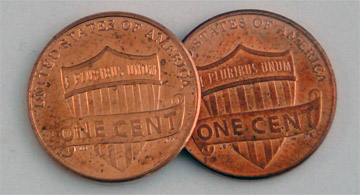 Two pennies