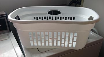 A hipster laundry basket