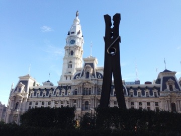 Philly Clothespin Sculpture