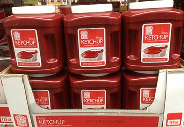 Fancy ketchup jugs