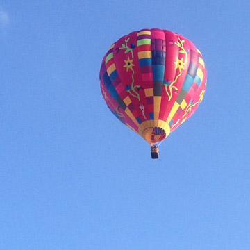 A hot air balloon