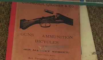 A booklet entitled Guns, Ammunition, Bicycles