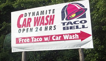 Free taco with Car Wash