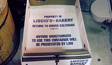 A box with a usage warning