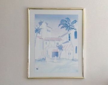 Another picture hanging on a wall in a holiday home