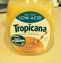A Low Acid orange juice