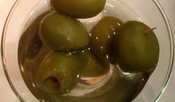 olives in a martini
