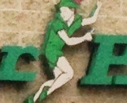Peter Pan on a wall