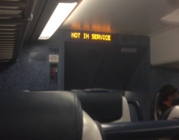 this train is not in service