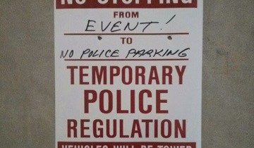Temporary police regulation