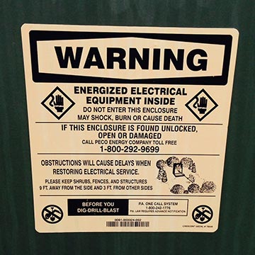Energized electrical equipment warning