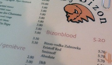 Bison blood drink