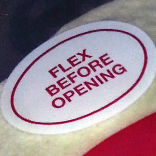 flex before opening