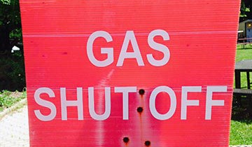 A gas shut off